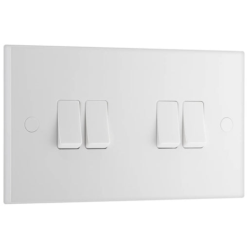BG Electrical 900 Series - Quadruple, 2 way switch
