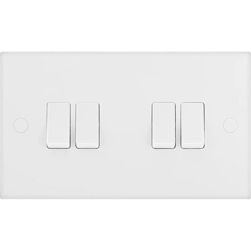 BG Electrical 900 Series - Quadruple, 2 way switch