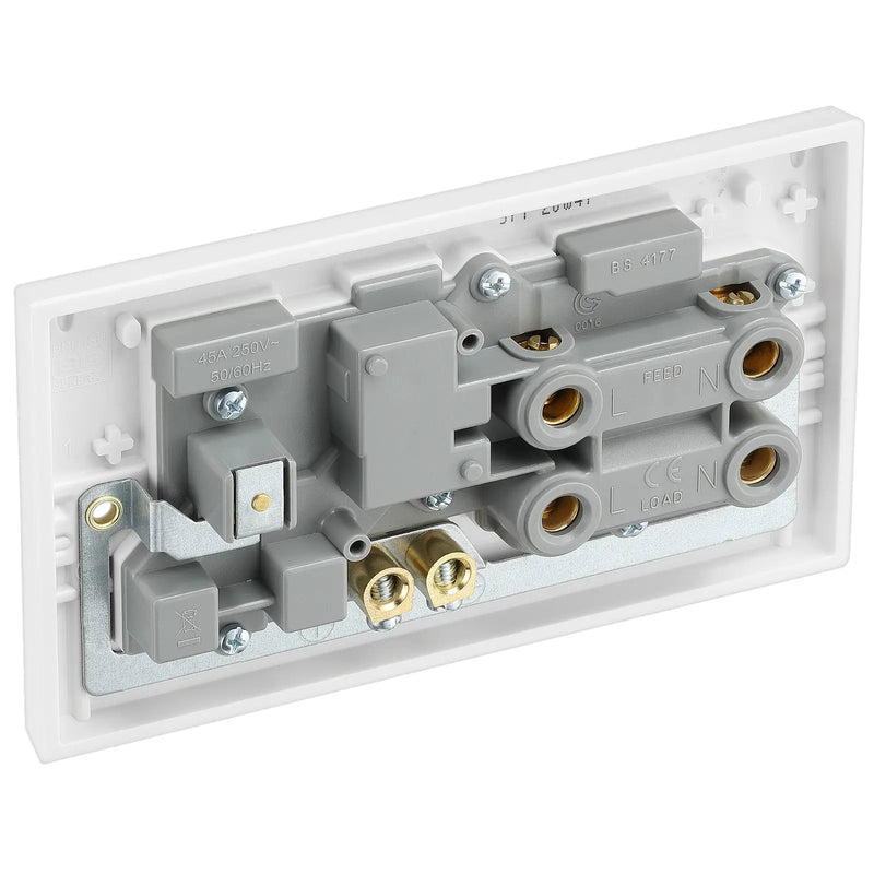 BG Electrical 900 Series - 45A double pole, with switched socket