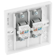 BG Electrical 900 Series - Double, RJ45 data socket (screw)