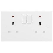 BG Electrical 900 Series - Double, switched single pole, with indicators