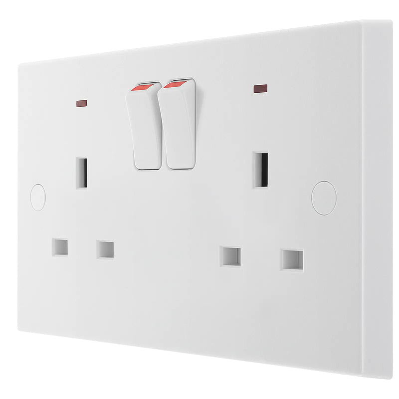 BG Electrical 900 Series - Double, switched single pole, with indicators