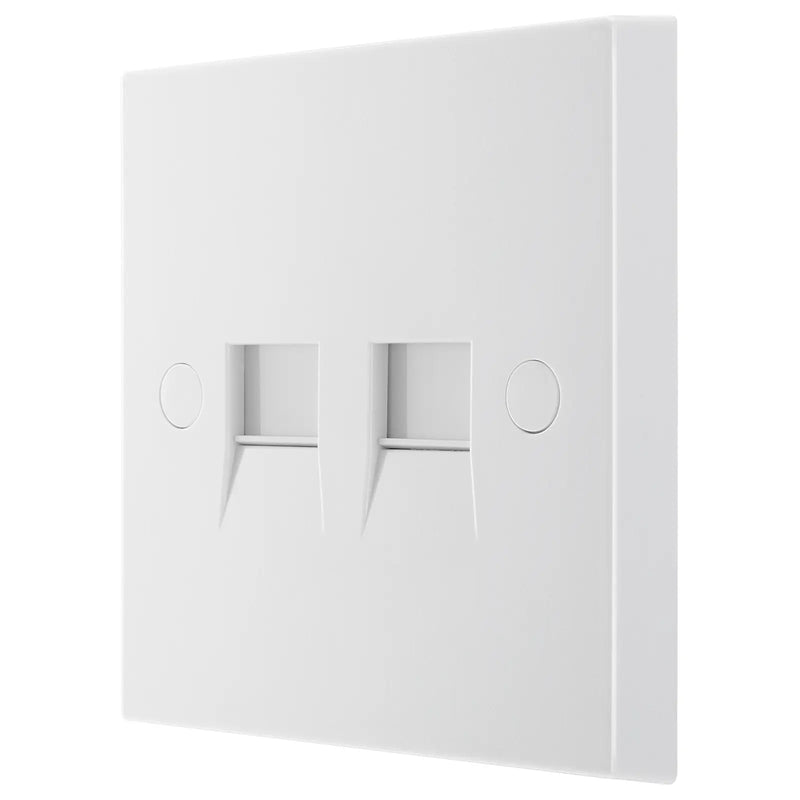 BG Electrical 900 Series - Double, telephone socket, master (screw)