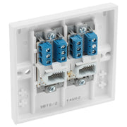 BG Electrical 900 Series - Double, telephone socket, secondary (screw)