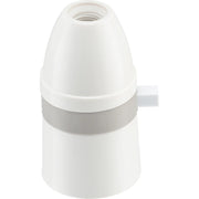 BG Electrical Ceiling Accessories - Push bar switched lamp holder, 0.5" 26 BSB threaded entry with short skirt