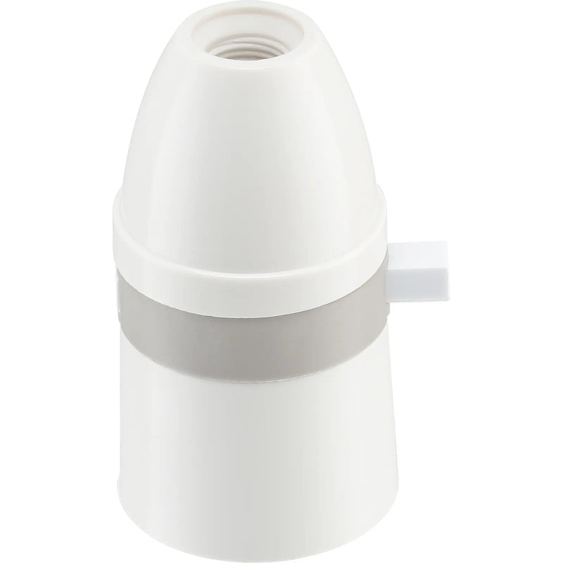 BG Electrical Ceiling Accessories - Push bar switched lamp holder, 0.5" 26 BSB threaded entry with short skirt