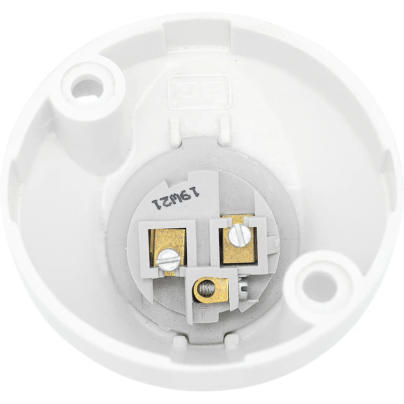 BG Electrical Ceiling Accessories - Angled, 3 terminals + HO skirt
