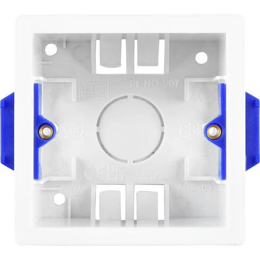 BG Electrical Contractor - Single Square Dry Lining Box, 35mm