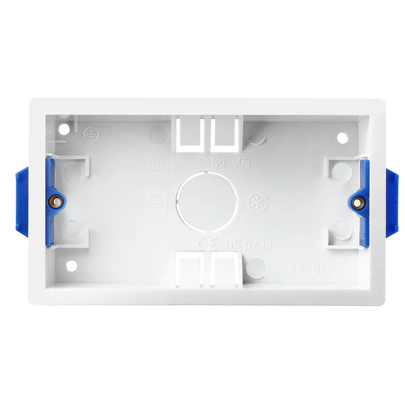 BG Electrical Contractor - Double Rectangluar Dry Lining Box, 35mm