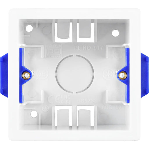 BG Electrical Contractor - Single Square Dry Lining Box, 47mm