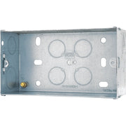 BG Electrical Contractor - Steel Knockout Box, Double, 47mm