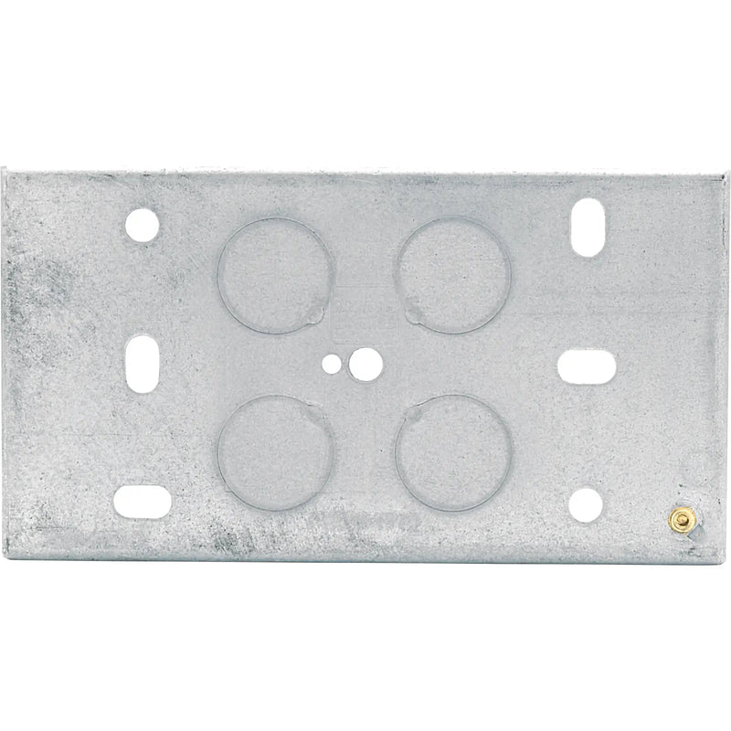 BG Electrical Contractor - Steel Knockout Box, Double, 47mm