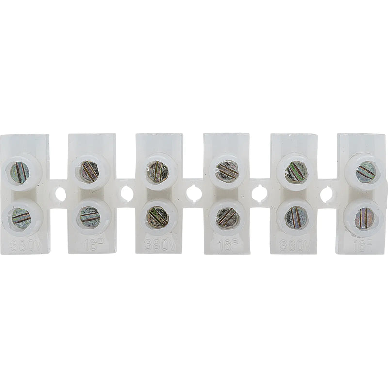BG Electrical Contractor - 30A terminal strip, 6 way