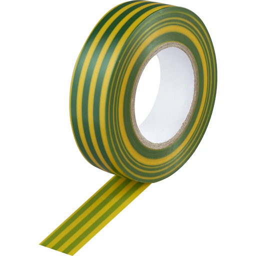 BG Electrical Contractor - Insulation tape, green/yellow, 19mm x 20m