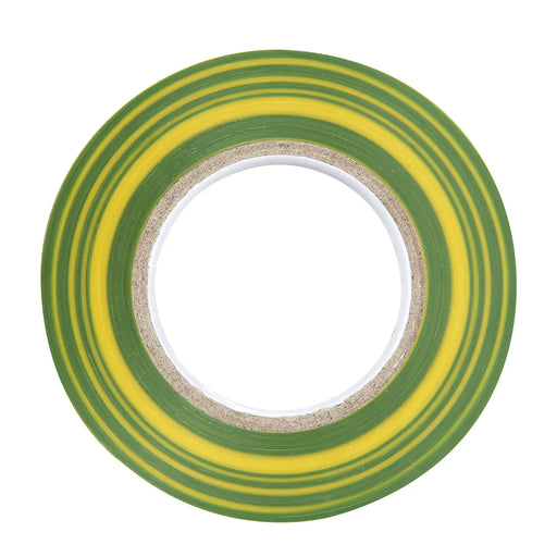 BG Electrical Contractor - Insulation tape, green/yellow, 19mm x 20m