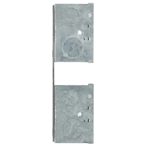 BG Electrical Contractor - Steel Knockout Box, 4 x Double, 47mm, Combination Plate