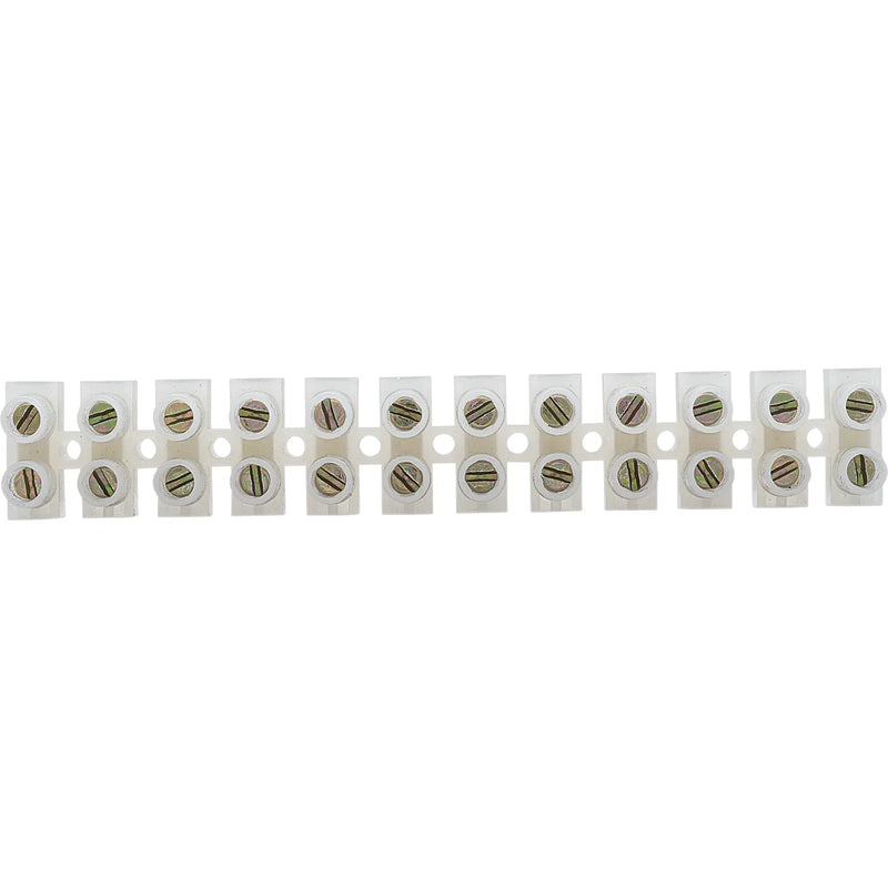 BG Electrical Contractor - 15A Terminal Strip, 12 Way, 10pk