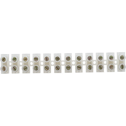 BG Electrical Contractor - 15A Terminal Strip, 12 Way, 10pk