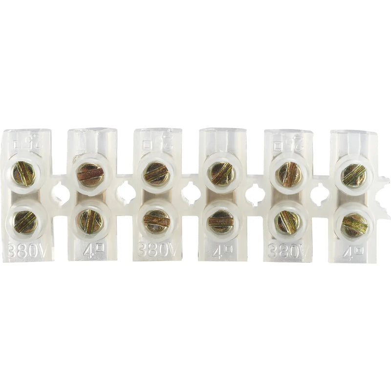 BG Electrical Contractor - 2.5A terminal strip, 6 way