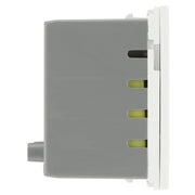 BG Electrical Euro Module - 45W USB A+C Euro Module - White