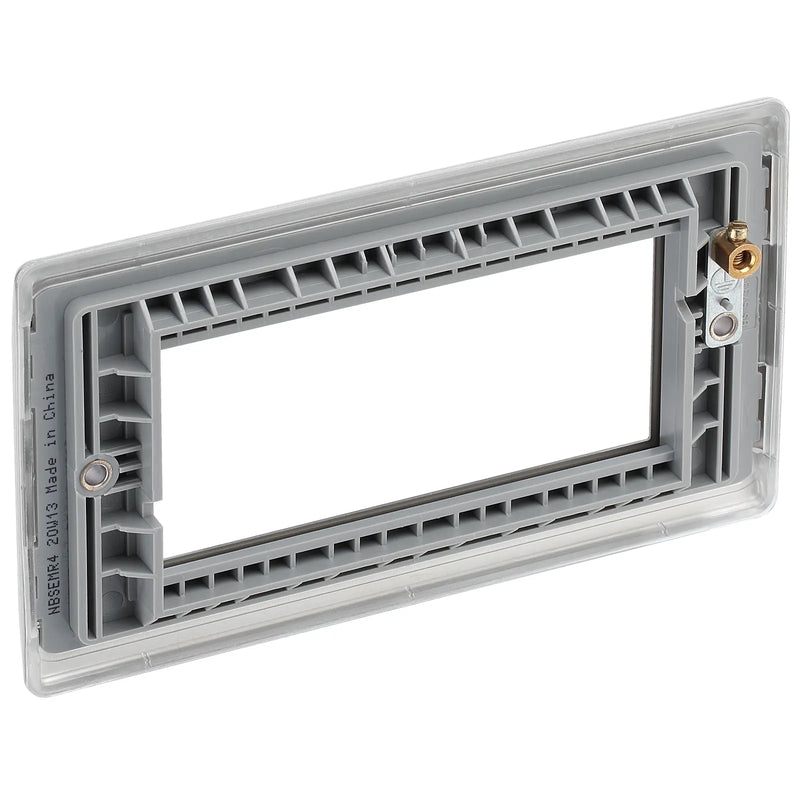 BG Electrical Euro Module - 4 module - rectangular