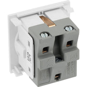 BG Electrical Euro Module - 16A Schuko, unswitched socket