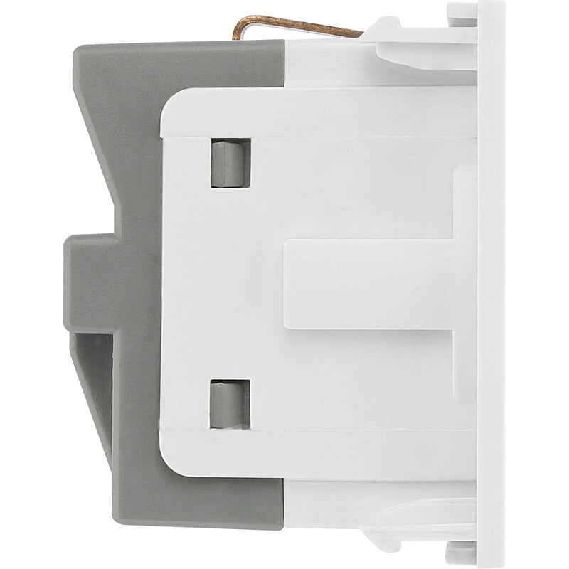BG Electrical Euro Module - 16A Schuko, unswitched socket