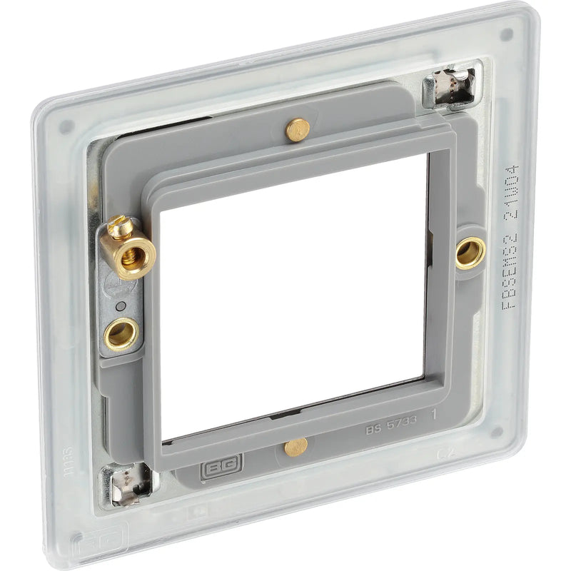 BG Electrical Euro Module - 2 module - square