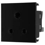 BG Electrical Euro Module - 5A round pin, unswitched socket