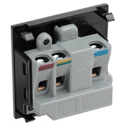 BG Electrical Euro Module - 5A round pin, unswitched socket