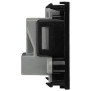 BG Electrical Euro Module - 5A round pin, unswitched socket