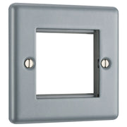 BG Electrical Euro Module - 2 module - square