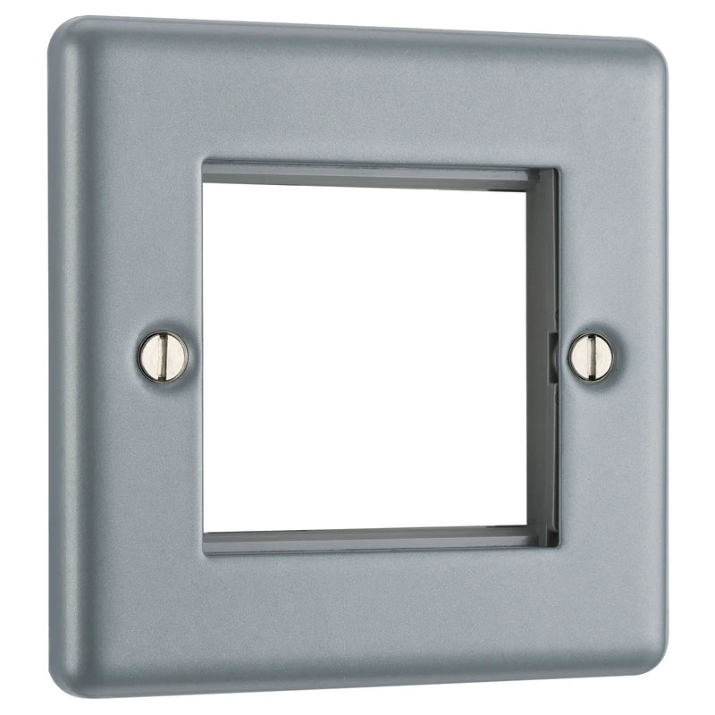 BG Electrical Euro Module - 2 module - square
