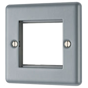 BG Electrical Euro Module - 2 module - square