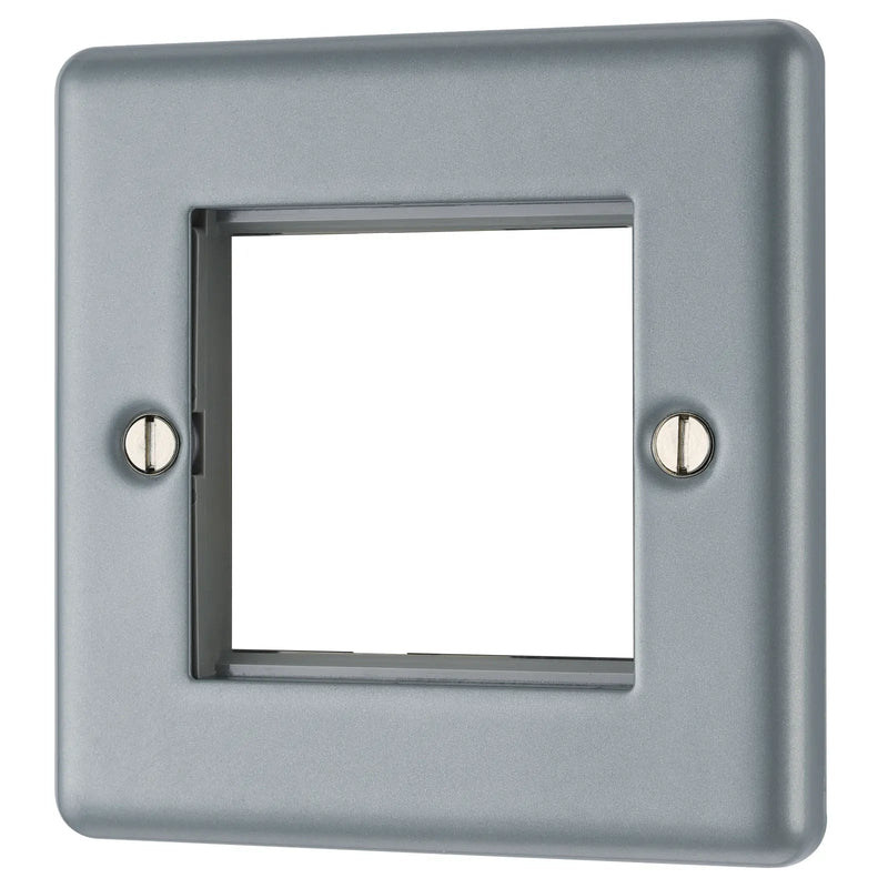 BG Electrical Euro Module - 2 module - square