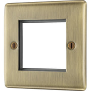 BG Electrical Euro Module - 2 module - square