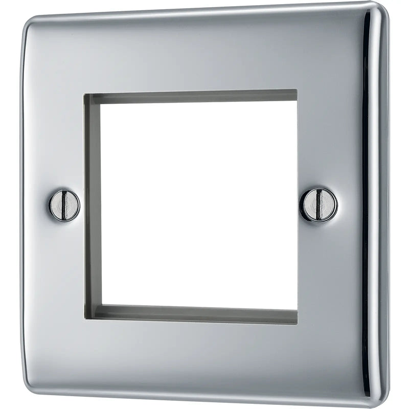 BG Electrical Euro Module - 2 module - square