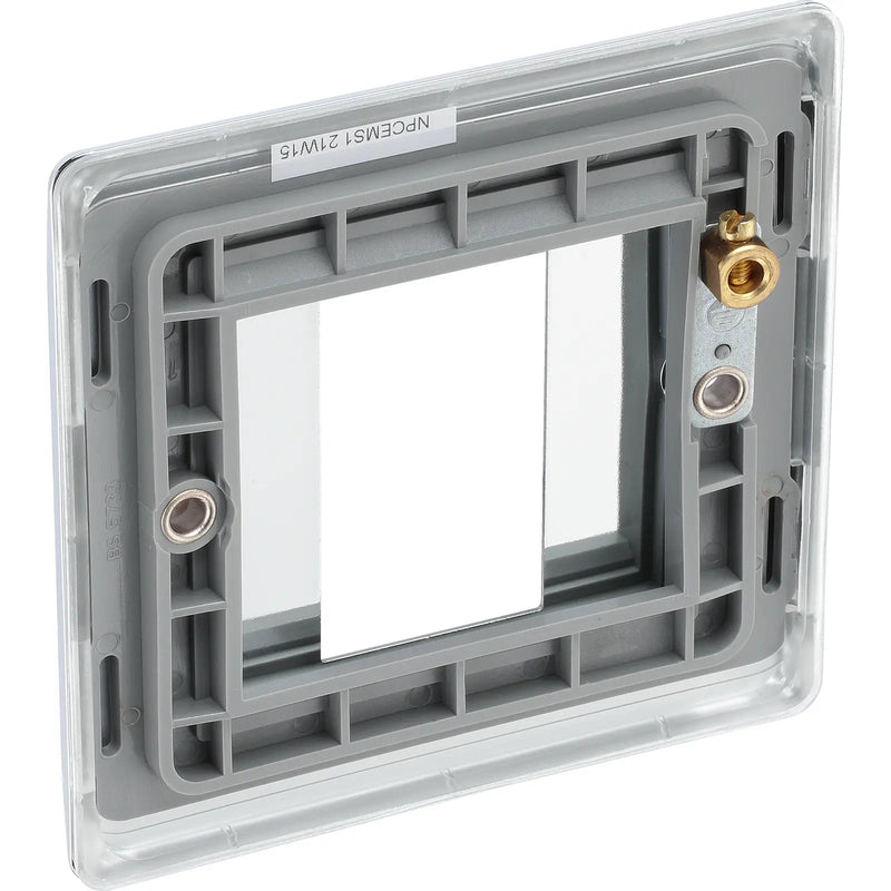 BG Electrical Euro Module - 1 module - square
