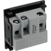 BG Electrical Euro Module - Universal unswitched socket