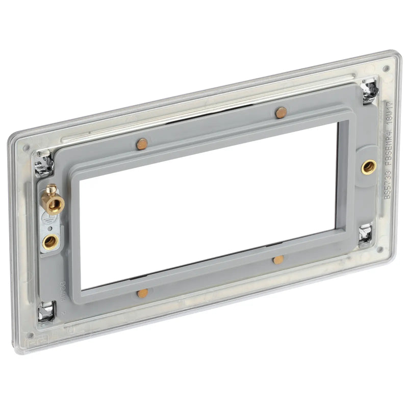 BG Electrical Euro Module - 4 module - rectangular