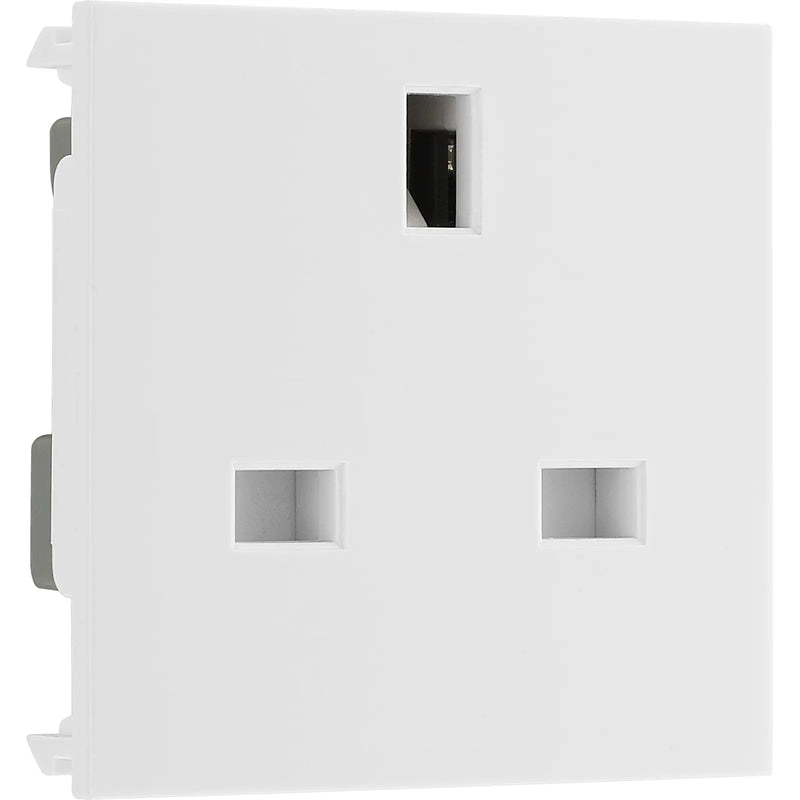 BG Electrical Euro Module - 13A (UK) unswitched socket