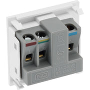 BG Electrical Euro Module - 13A (UK) unswitched socket