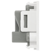 BG Electrical Euro Module - 5A round pin, unswitched socket