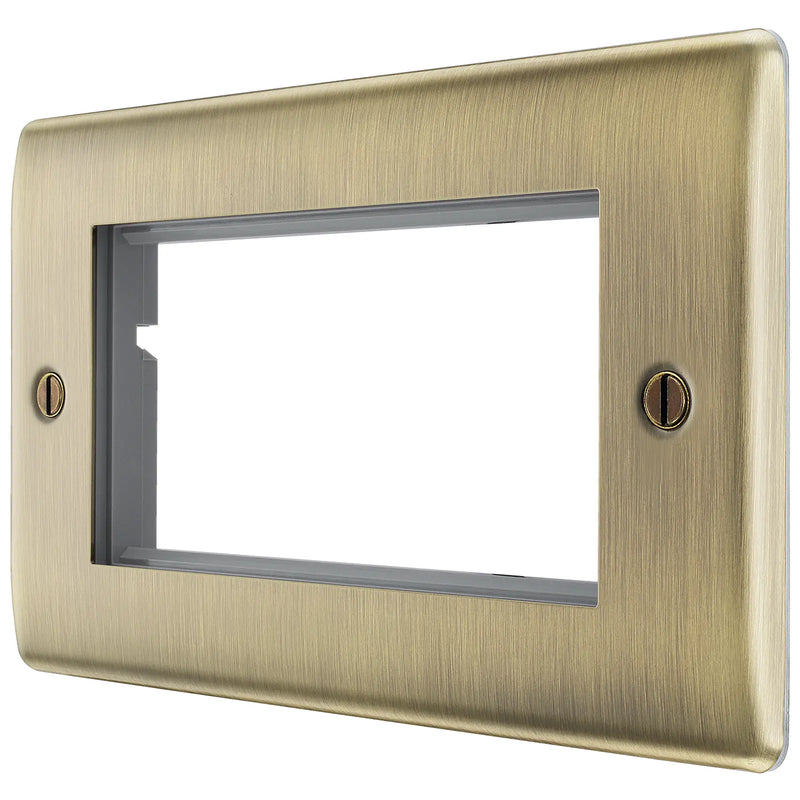 BG Electrical Euro Module - 4 module - rectangular
