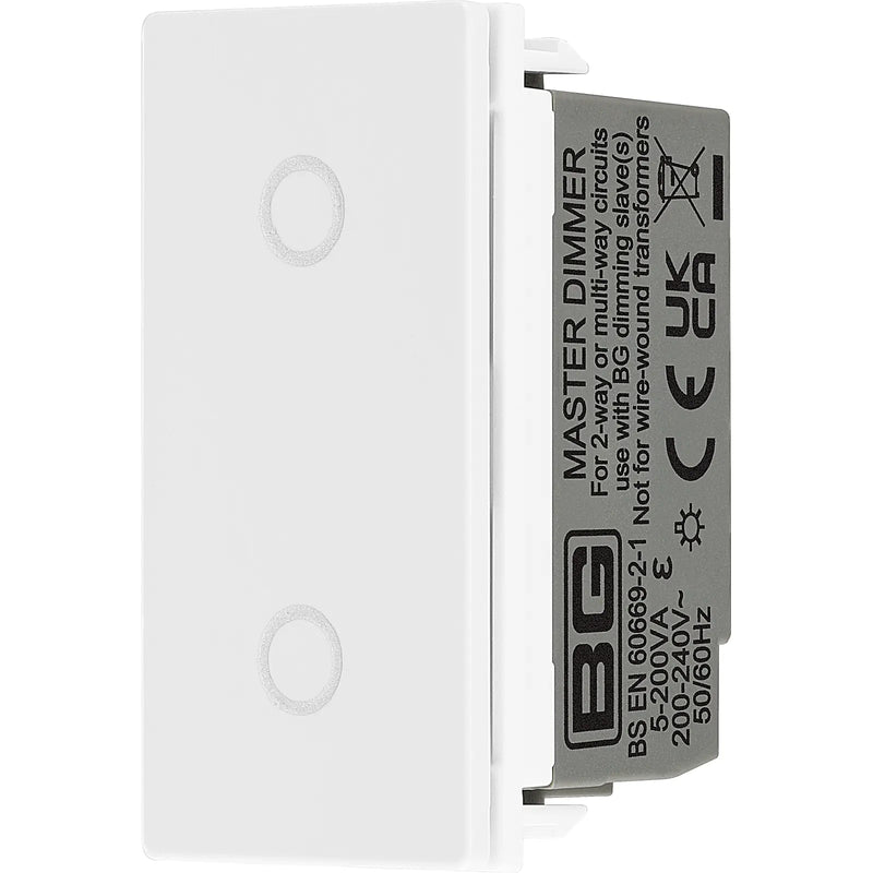 BG Electrical Euro Module - Touch LED dimmer master