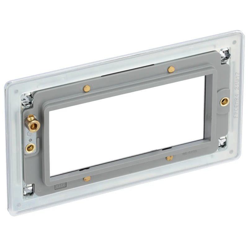 BG Electrical Euro Module - 4 module - rectangular