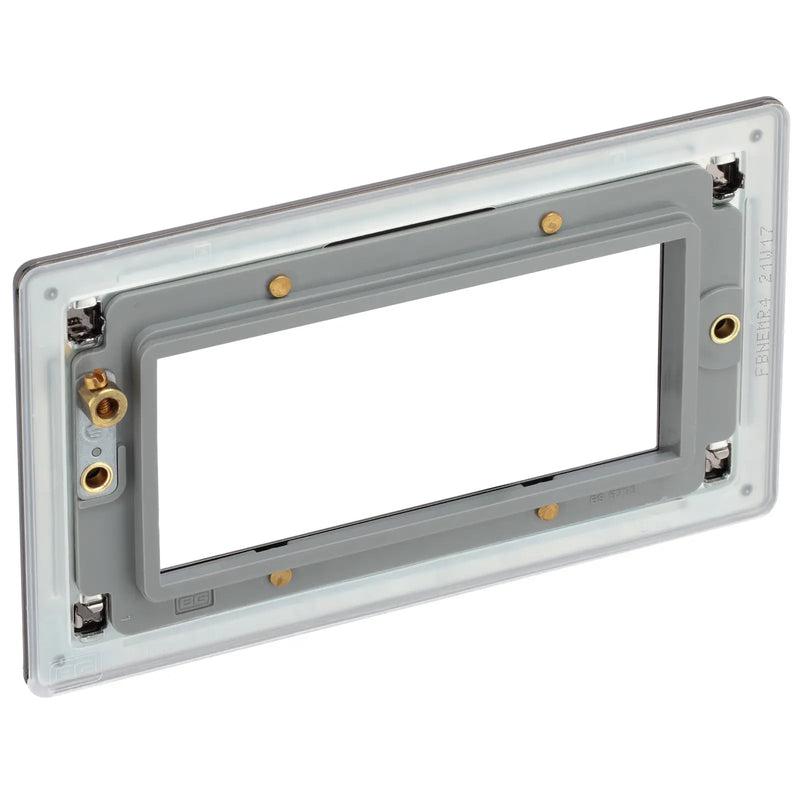 BG Electrical Euro Module - 4 module - rectangular