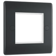 BG Electrical Euro Module - 2 module - square