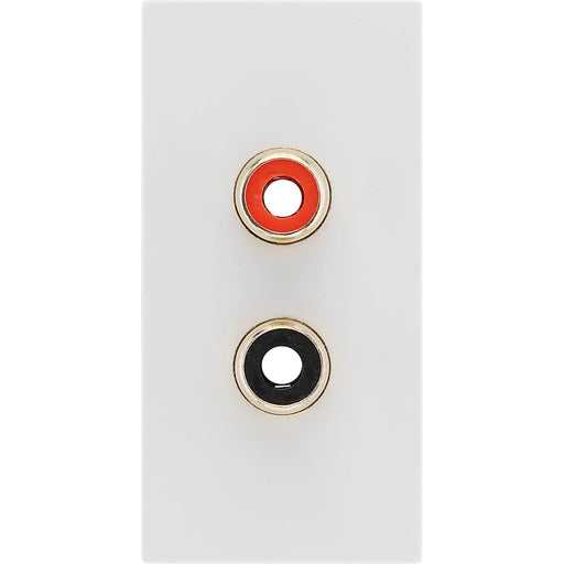 BG Electrical Euro Module - RCA x 2 outlet