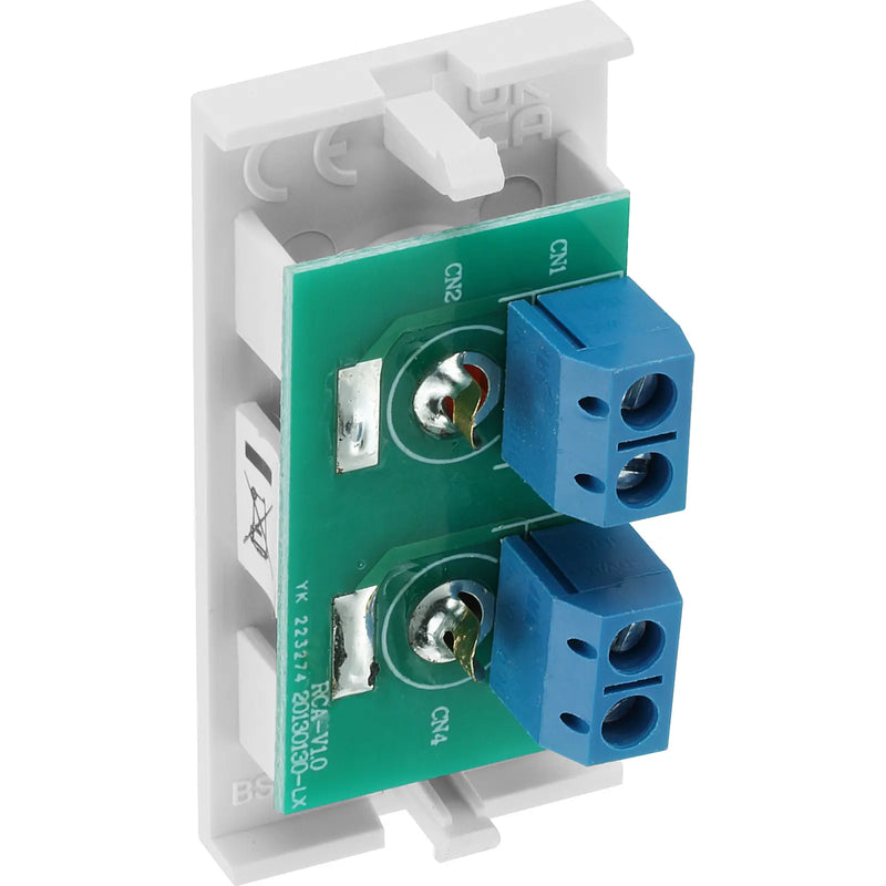 BG Electrical Euro Module - RCA x 2 outlet